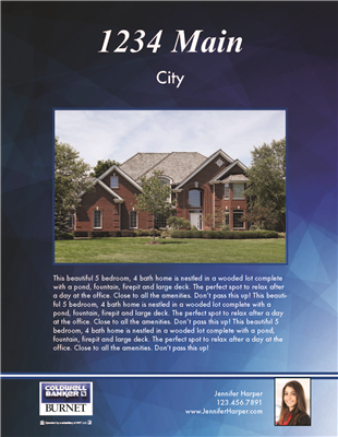 Property Brochures 8.5" x 11" Coldwell 3006